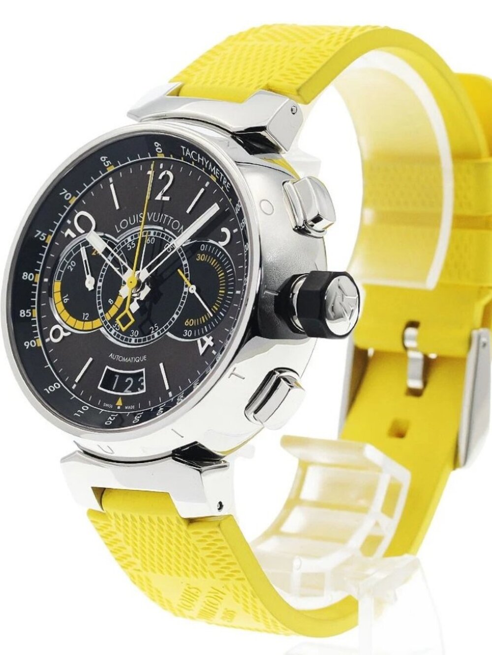 LOUIS VUITTON Tambour Q102L Chronograph Voyage Automatic Men's Watch_944944